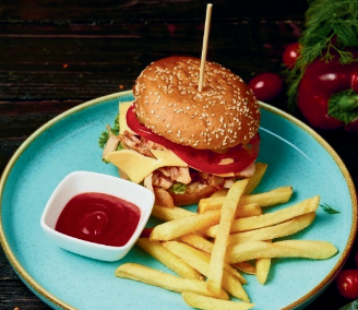 Бургер с курицей (донер)